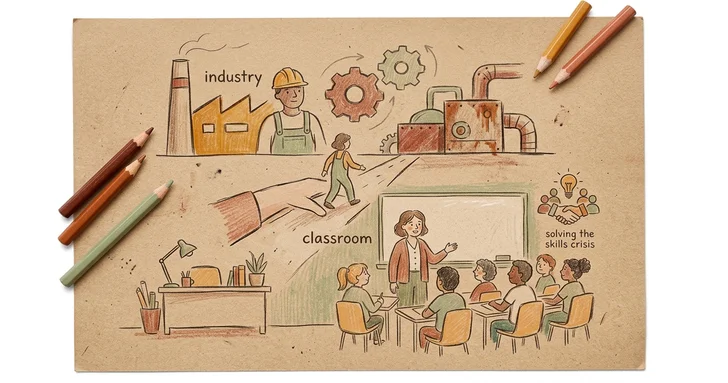 Från industri till klassrum: Bli yrkeslärare och lös kompetenskrisen