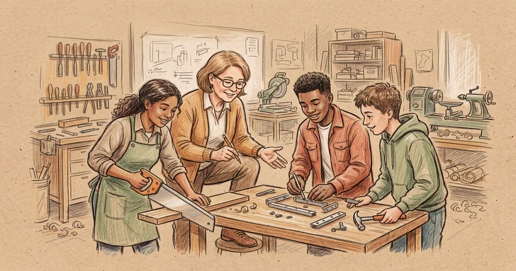 AI-oro driver unga till praktiska yrken: Bli läraren de behöver